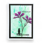 Tracy Evans Boutique Designs Flora and Fauna A5 Clear Stamps te53 flower
