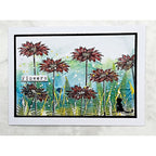 Tracy Evans Boutique Designs Flower Power A6 Clear Stamps te37 cat