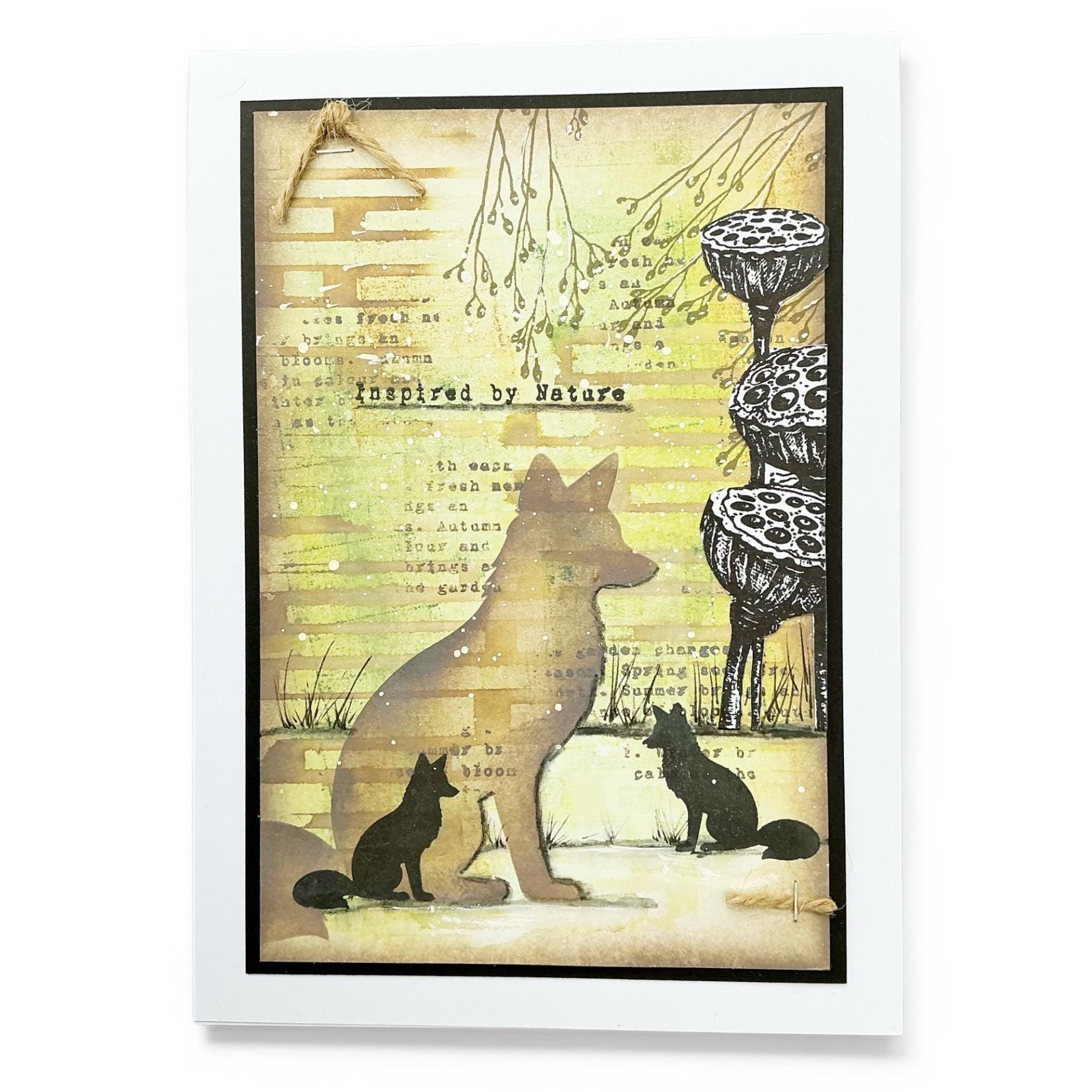 Tracy Evans Boutique Designs Fox 4x4 Snippet Stencil ss39 inspired by nature