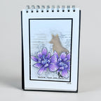 Tracy Evans Boutique Designs Fox 4x4 Snippet Stencil ss39 purple flowers