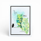 Tracy Evans Boutique Designs Framed Delights Clear Stamps te58 owl