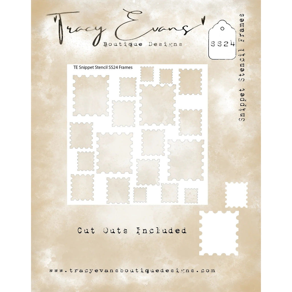 Tracy Evans Boutique Designs Frames Snippet Stencil ss024
