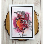 Tracy Evans Boutique Designs Garden Elements A5 Clear Stamps te30 heart