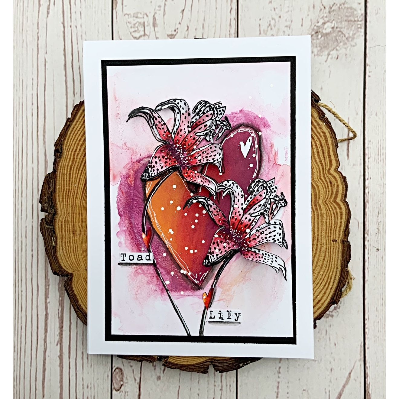 Tracy Evans Boutique Designs Garden Elements A5 Clear Stamps te30 heart
