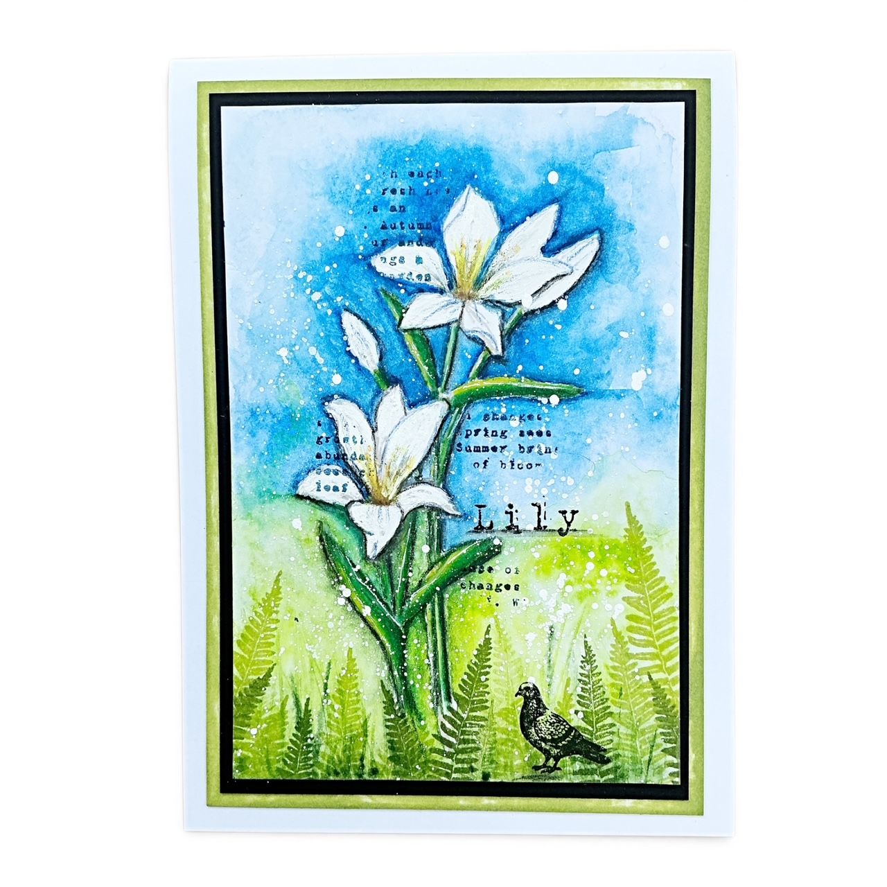 Tracy Evans Boutique Designs Good Things Take Time A5 Clear Stamp Set te60 grass