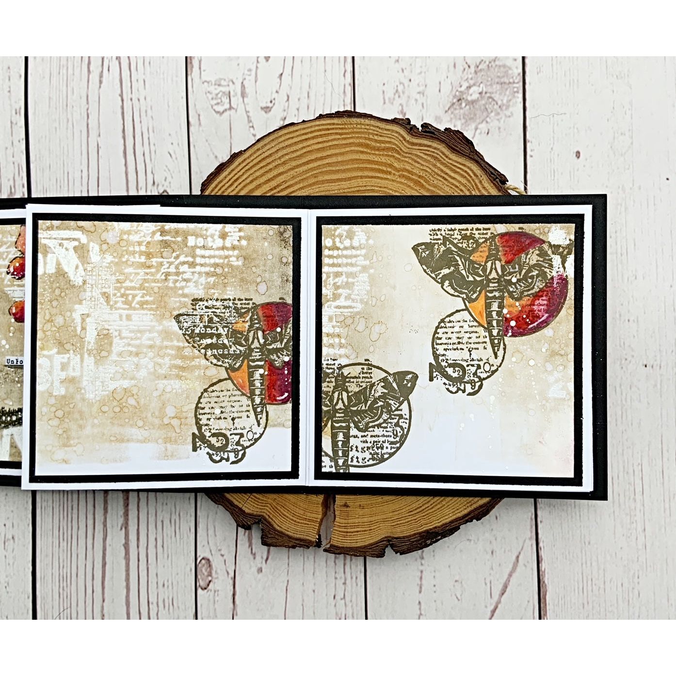 Tracy Evans Boutique Designs Insect A7 Clear Stamps te27 moth