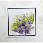 Tracy Evans Boutique Designs Lobelia A6 Clear Stamps te46