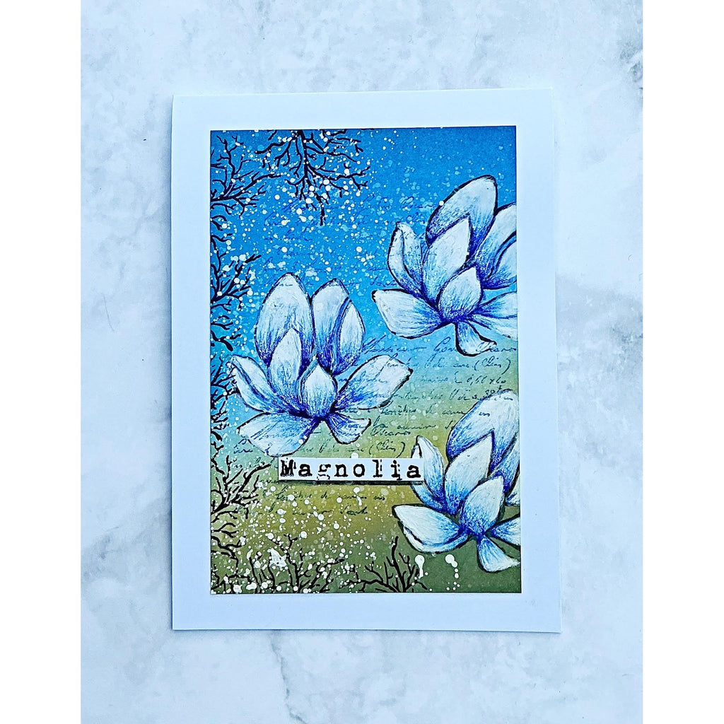 Tracy Evans Boutique Designs Magnolia A6 Clear Stamps te43 magnolia