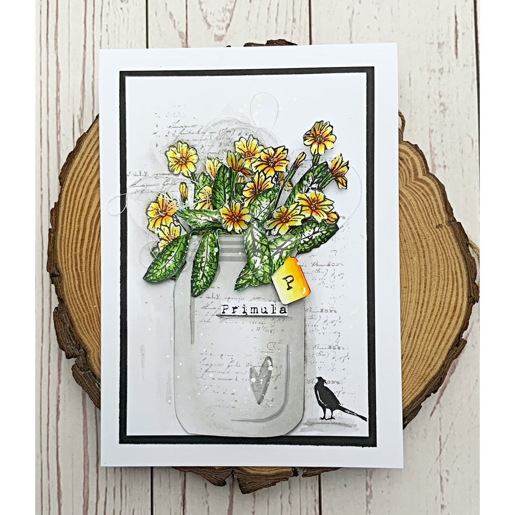 Tracy Evans Boutique Designs Nature's Beauty A6 Clear Stamps te31 primula