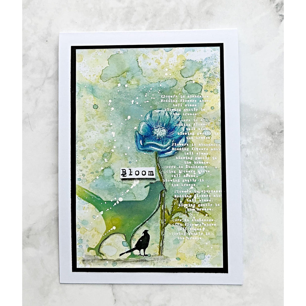 Tracy Evans Boutique Designs Poppy A6 Clear Stamps te39 bloom