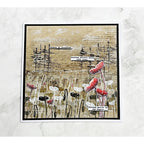 Tracy Evans Boutique Designs Poppy A6 Clear Stamps te39 flowers