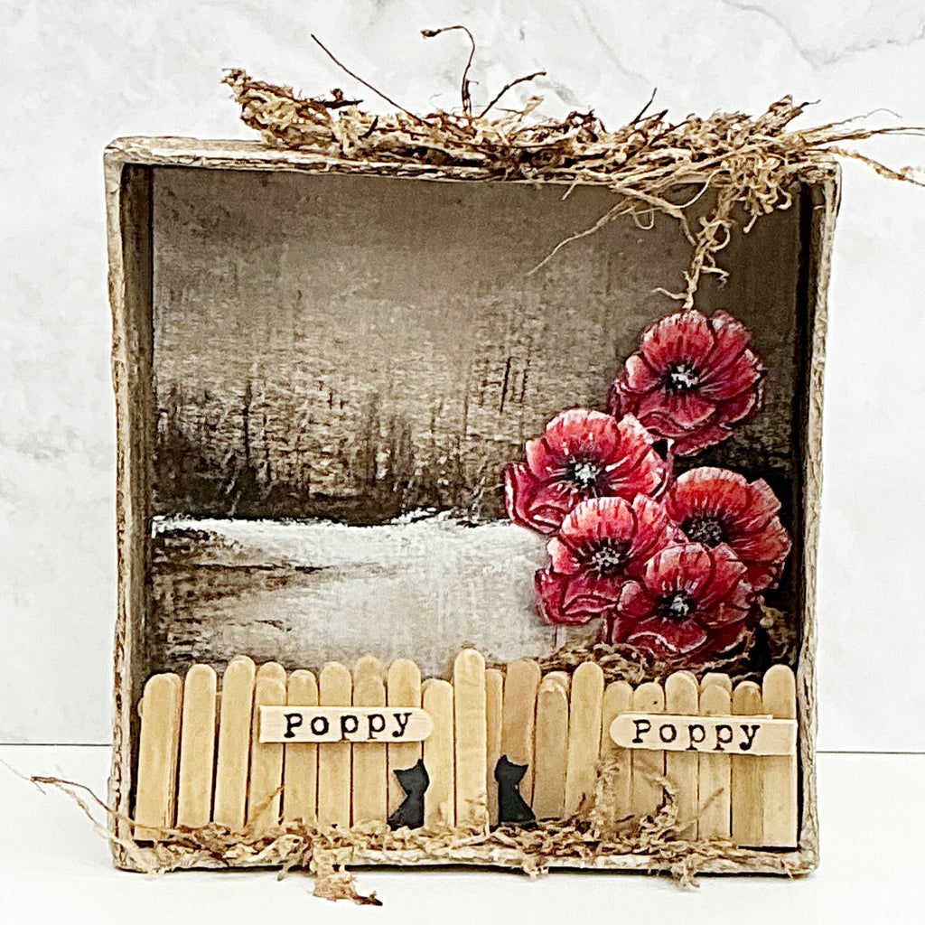 Tracy Evans Boutique Designs Poppy A6 Clear Stamps te39 poppy