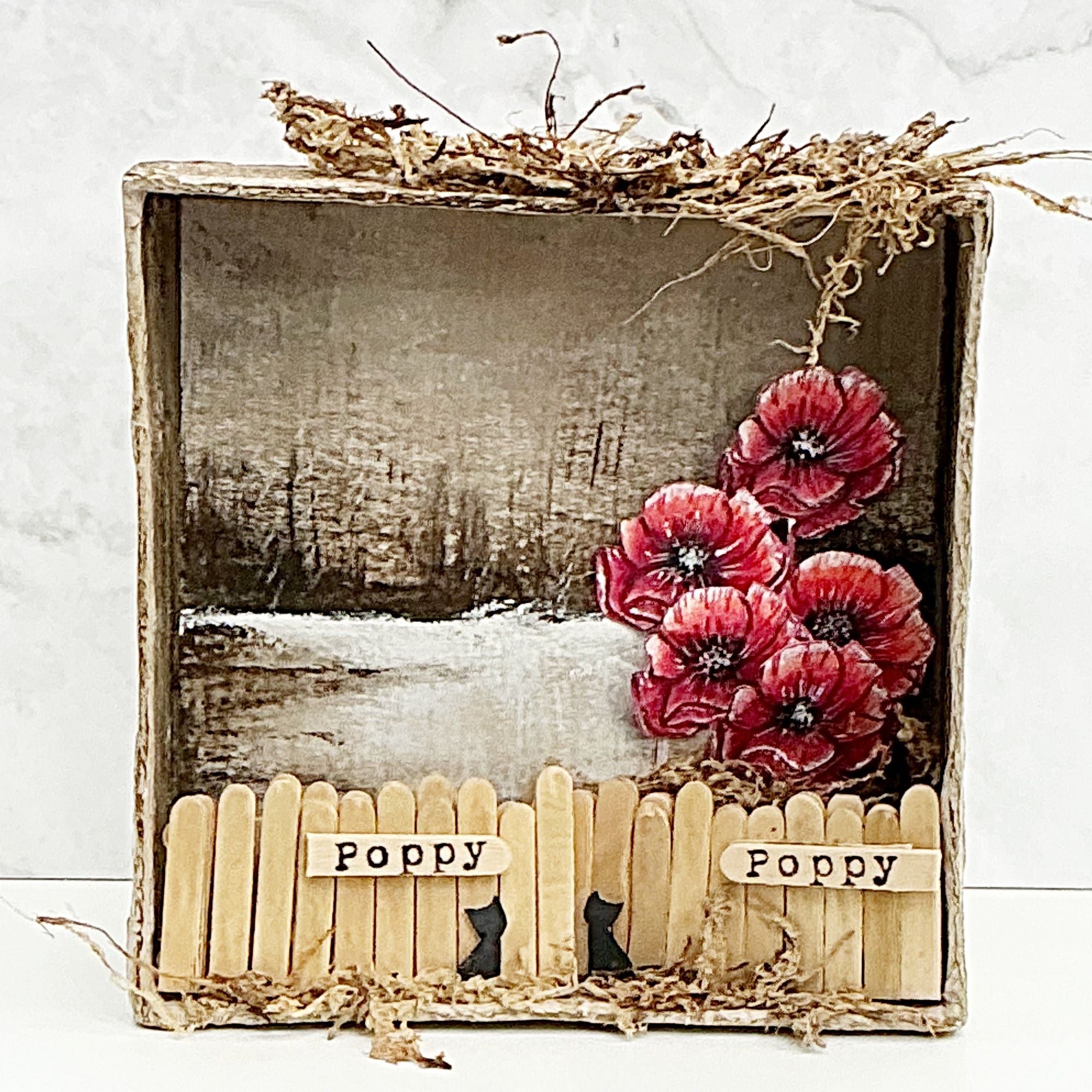 Tracy Evans Boutique Designs Poppy A6 Clear Stamps te39 poppy