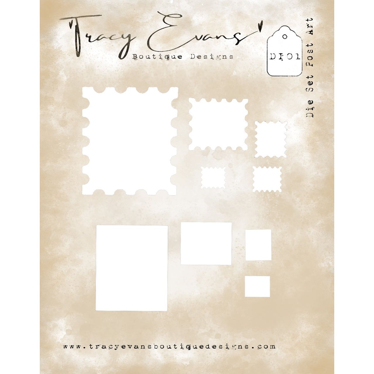 Tracy Evans Boutique Designs Post Art Die Set di01