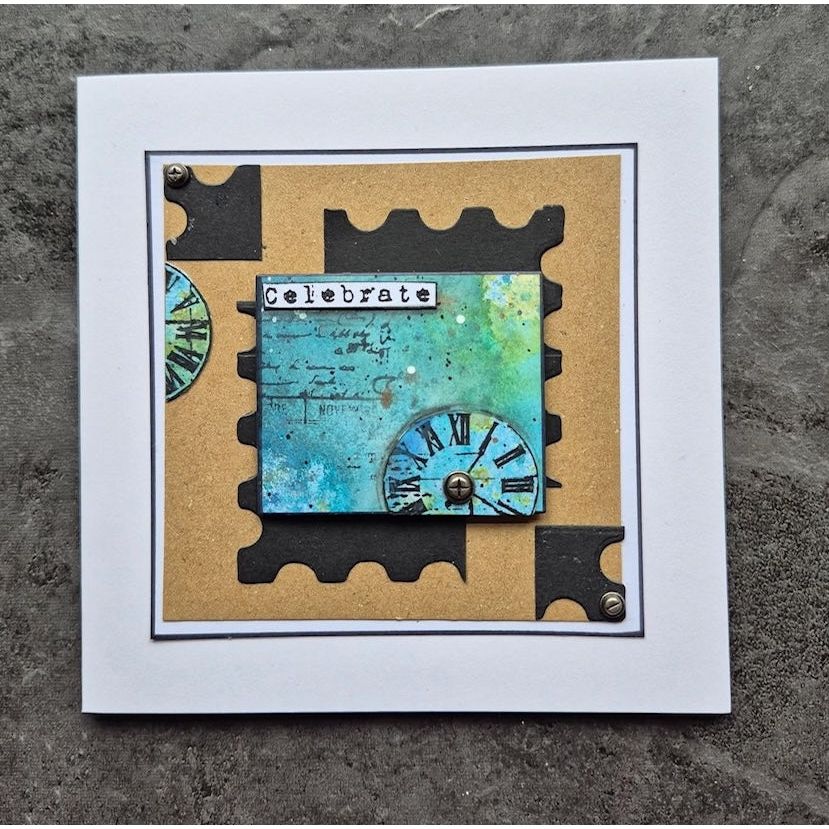 Tracy Evans Boutique Designs Post Art Die Set di01 celebrate