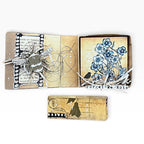Tracy Evans Boutique Designs Quiet Moments Clear Stamps te72 bee blue flowers forget me nots card