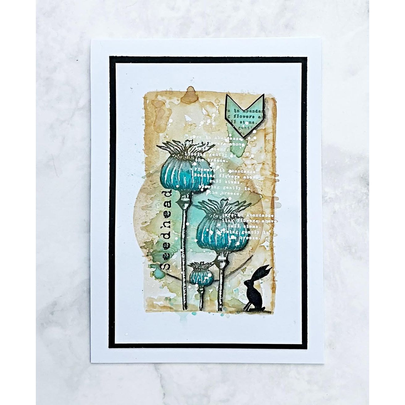 Tracy Evans Boutique Designs Seedheads A7 Clear Stamps te40 seedhead