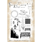 Tracy Evans Boutique Designs Sit and Reflect Clear Stamps te70