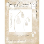 Tracy Evans Boutique Designs Snowdrops 4x4 Snippet Stencil ss36