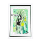Tracy Evans Boutique Designs Snowdrops 4x4 Snippet Stencil ss36 bird