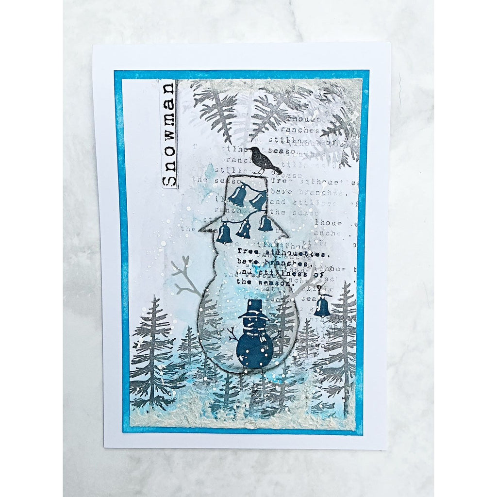 Tracy Evans Boutique Designs Snowman Snippet Stencil ss026 snowman