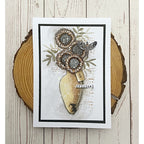 Tracy Evans Boutique Designs Sunflower A6 Clear Stamps te33 vase