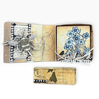Tracy Evans Boutique Designs Three Inch Book Die di12 flower blue book with bee