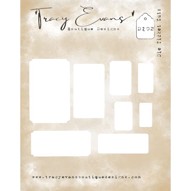 Tracy Evans Boutique Designs Ticket Cuts Dies di02