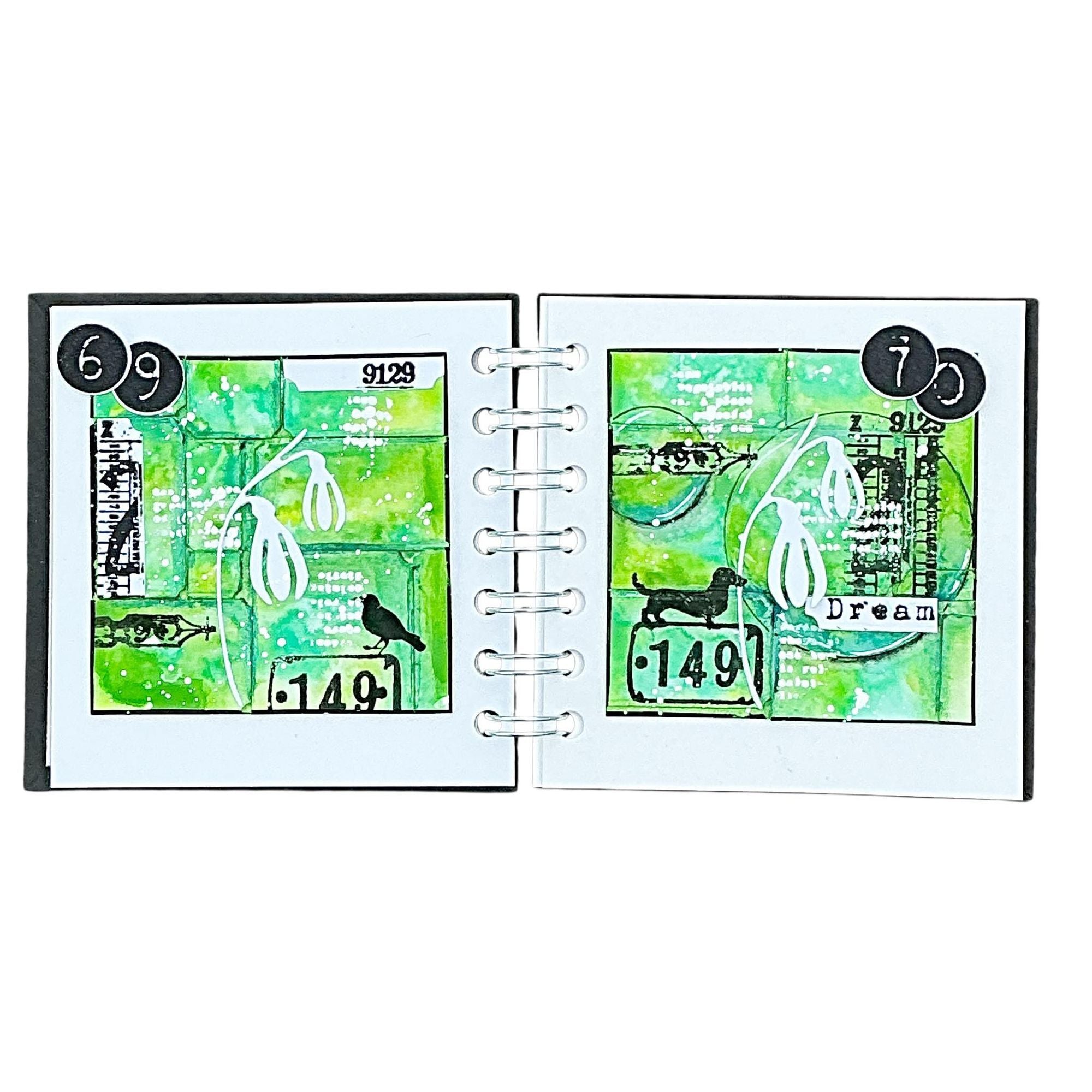 Tracy Evans Boutique Designs Ticket Cuts Dies di02 green