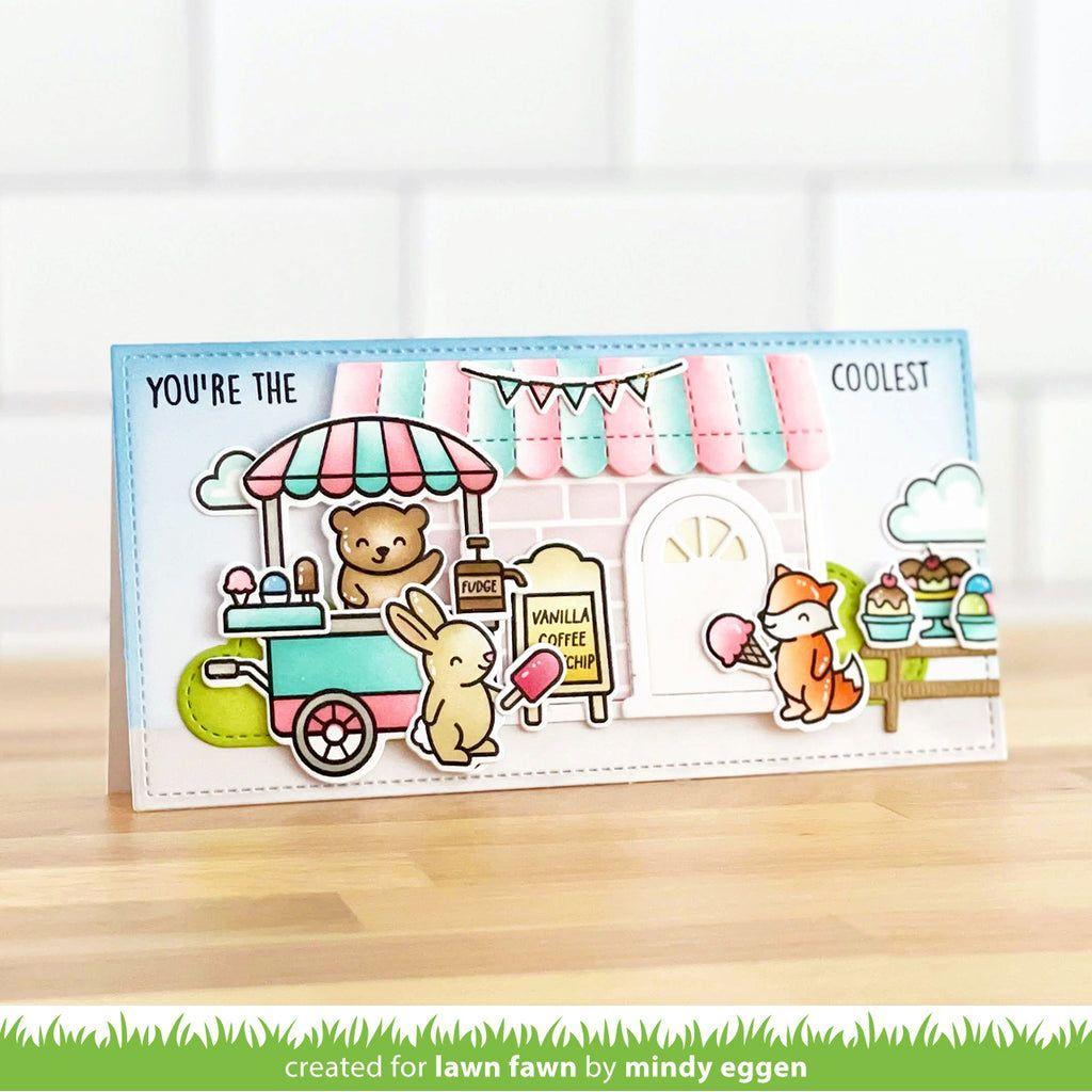 Lawn Fawn Treat Cart Coloring Stencils lf3542 The Coolest | color-code:alt1