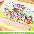 Lawn Fawn Stitched Sentiment Banners Dies lf3442 Coolest Friend