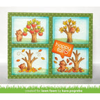 Lawn Fawn Foursquare Backdrop Landscape Custom Craft Dies lf2064 Happy Fall