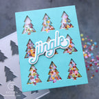 CZ Design Tree Plate Wafer Die czd286c And Everything Nice Holiday Card | color-code:ALT06