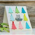 CZ Design Tree Plate Wafer Die czd286c And Everything Nice Christmas Card