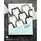 Simon Says Stamp Triangle Penguin Wafer Die s1057 And Everything Nice Christmas Card