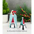Simon Says Stamp Triangle Penguin Wafer Die s1057 And Everything Nice Christmas Tag and Ornament