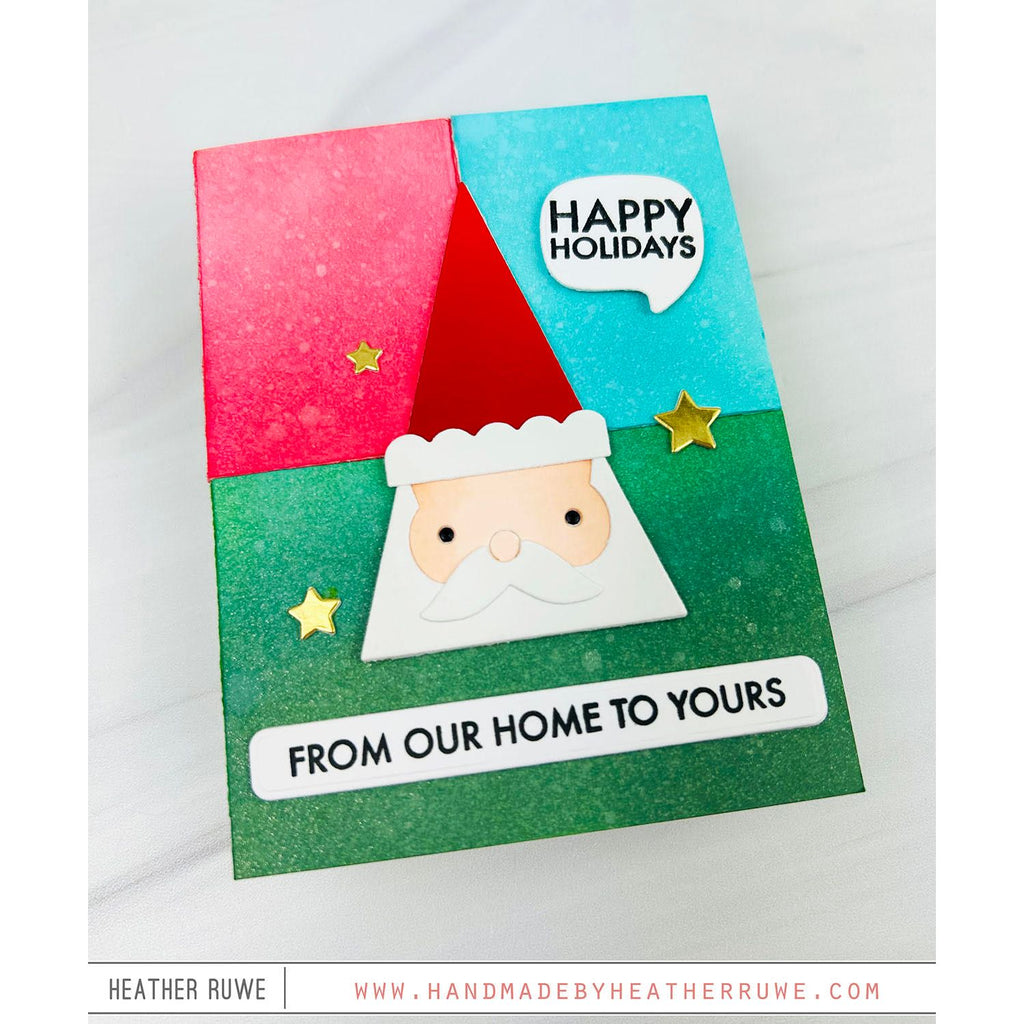 Simon Says Stamp Triangle Santa Wafer Die s1056 And Everything Nice Christmas Card | color-code:ALT01