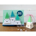 Simon Says Stamp Triangle Tab Wafer Die s1091 And Everything Nice Christmas Card and Tag