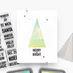 Simon Says Stamp Triangle Whirl Trees Wafer Die s1041 And Everything Nice Christmas Card