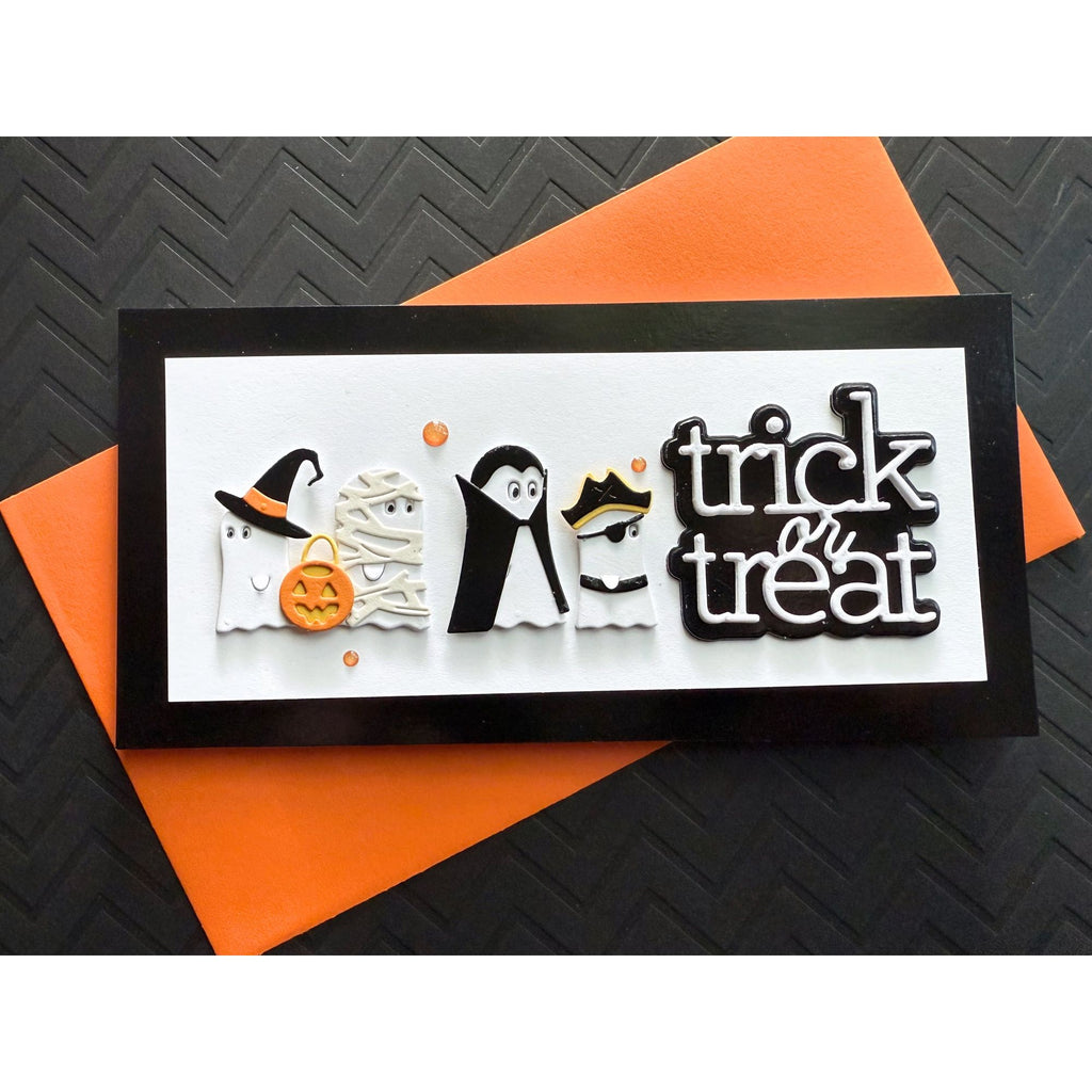 CZ Design Trick or Treat 2 Wafer Dies czd275 STAMPtember Halloween Card | color-code:ALT04