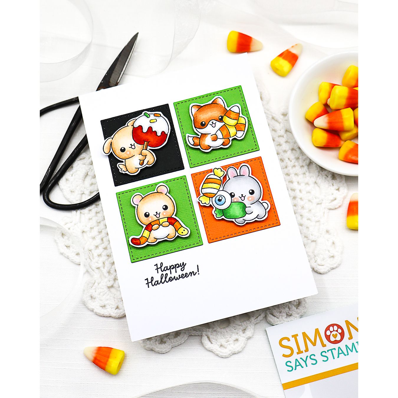 Simon Says Stamp Stamptember Stamps and Coordinating Dies I Want It All Fall set1355sdh Tricky Treats