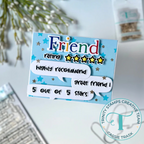 Trinity Stamps 5-Star Rating Die Set 260108-tcd friend