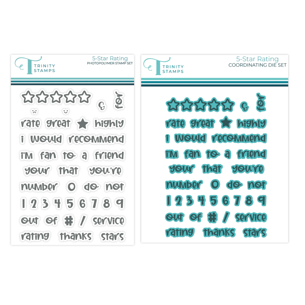 Trinity Stamps 5-Star Rating Stamp and Die Bundle