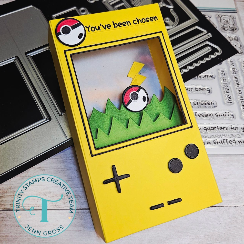 Trinity Stamps A2 Window Box Card Die Set 260402-tmd gameboy