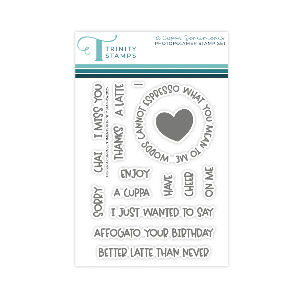 Trinity Stamps A Cuppa Sentiments Clear Stamp Set tps-387