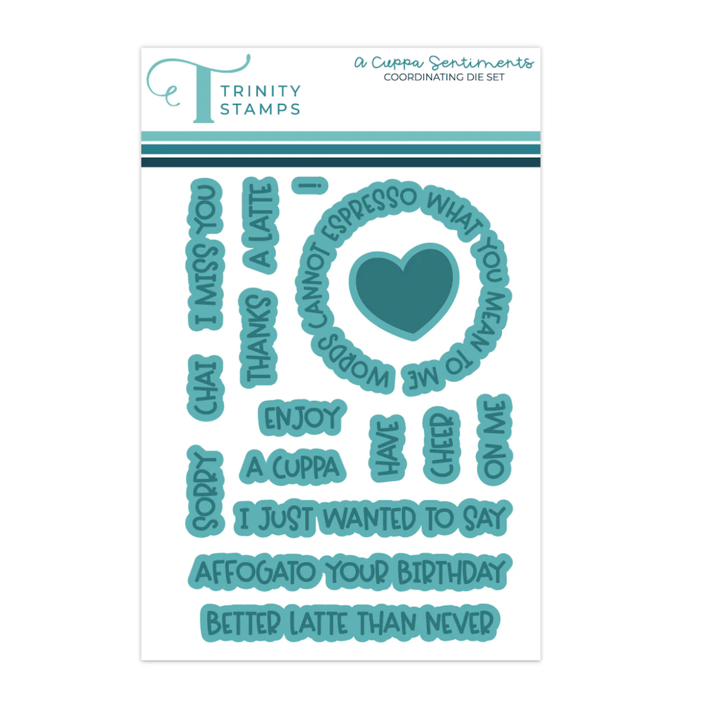 Trinity Stamps A Cuppa Sentiments Die Set tmd-c387