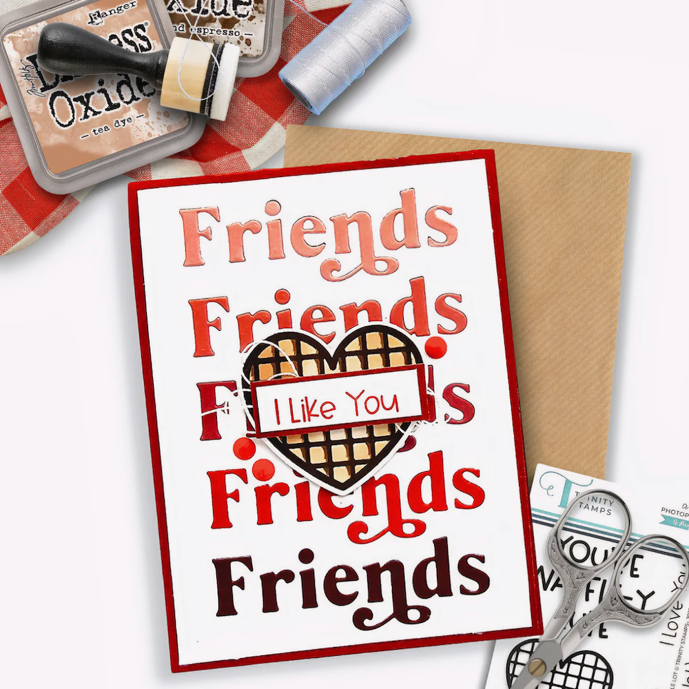 Trinity Stamps A Waffle Lot Die Set tmd-c366 friends
