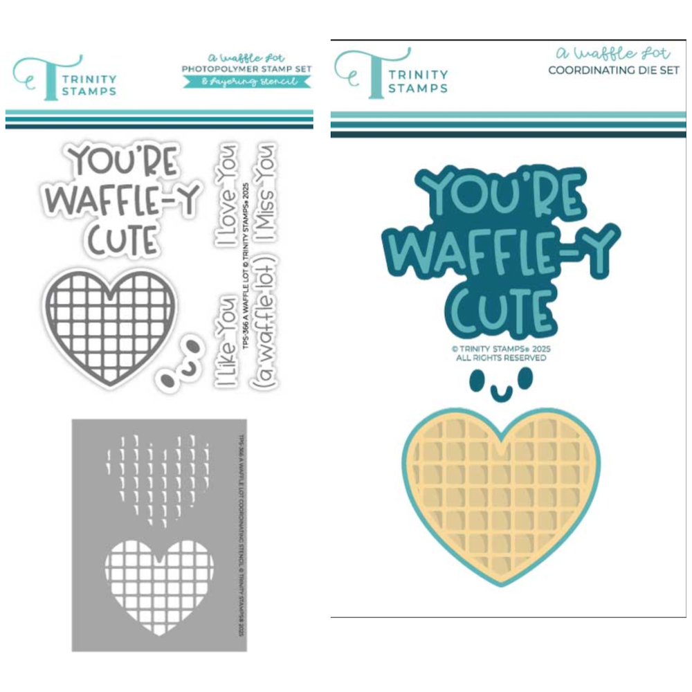 Trinity Stamps A Waffle Lot Stamp and Die Bundle