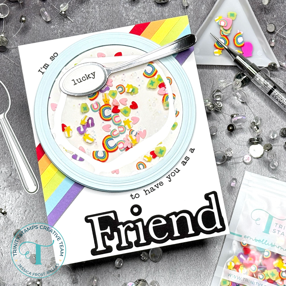 Trinity Stamps Alphabet Soup Die Set tmd-340 friend