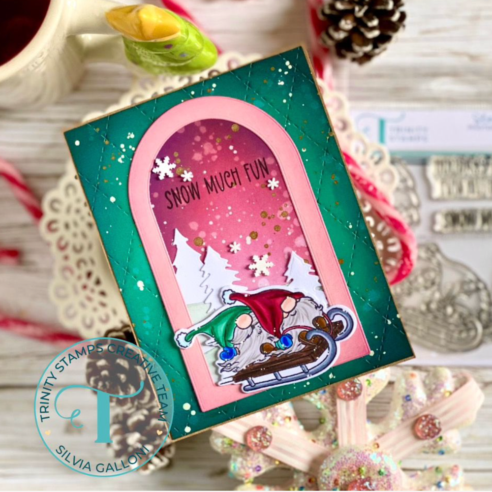 Trinity Stamps Arch Shaped Card Die Set tmd-218 gnome
